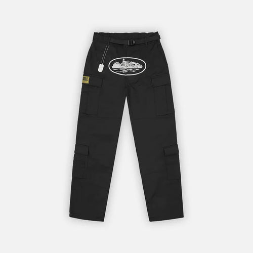 Corteiz 5 Starz Special Edition Black Guerillaz Cargo Pant Black