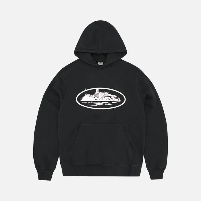 Corteiz OG Alcatraz Hoodie Black