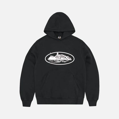 Corteiz OG Alcatraz Hoodie Black