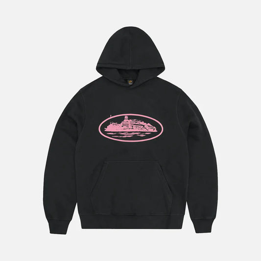 Corteiz Alcatraz V2 Hoodie Black/Pink