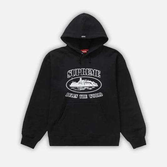 Supreme Corteiz Rules The World Hoodie Black