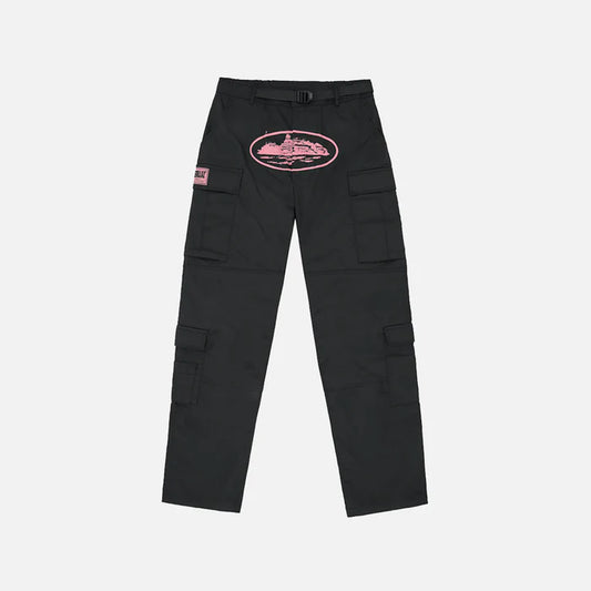 Corteiz Guerillaz Cargo Pant Black/Pink