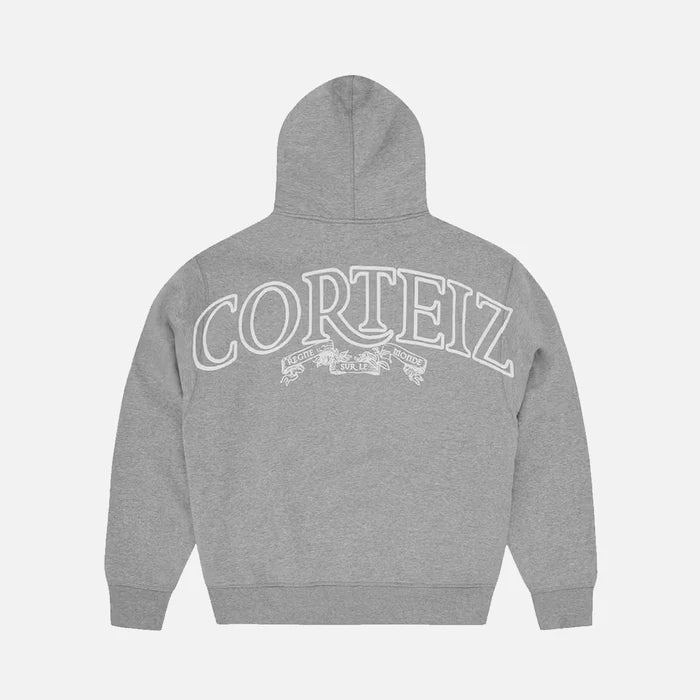 Corteiz Superior Royale Zip Hoodie 'Heather Grey'