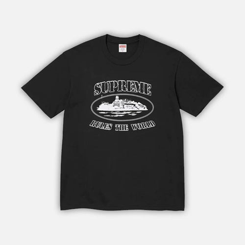 Supreme Corteiz Rules The World Tee Black