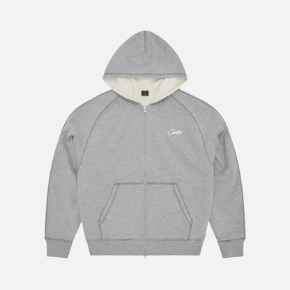 Corteiz HMP Thermal Zip Hoodie 'Heather Grey'