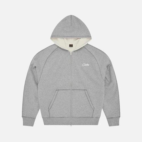 Corteiz HMP Thermal Zip Hoodie 'Heather Grey'