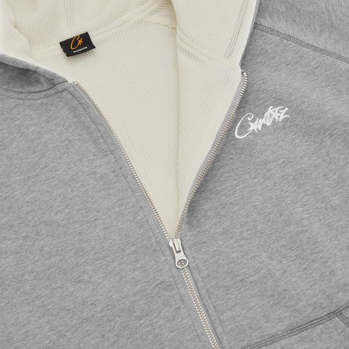 Corteiz HMP Thermal Zip Hoodie 'Heather Grey'