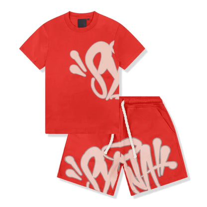 Syna World Red T-Shirt & Shorts