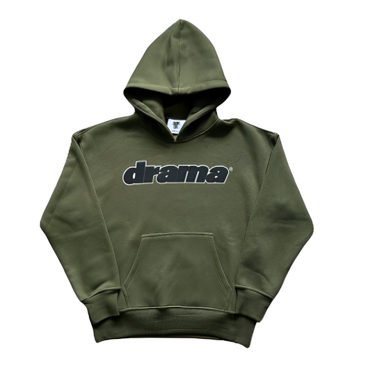 Drama Call Hoodie Green/Black - STYL VAULT