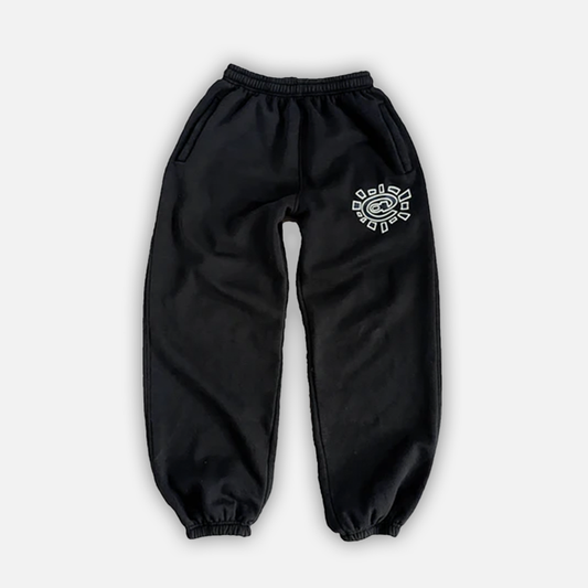 Always Do What You Should Do Sun Black Relaxed Bottoms