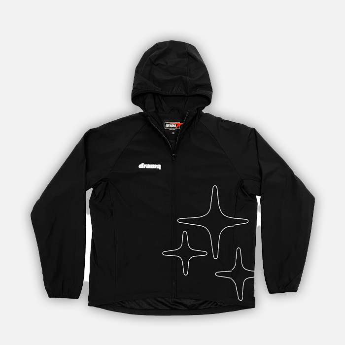 Drama Call Black White Windbreaker