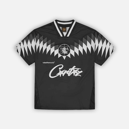 Corteiz Club RTW Football Jersey Black