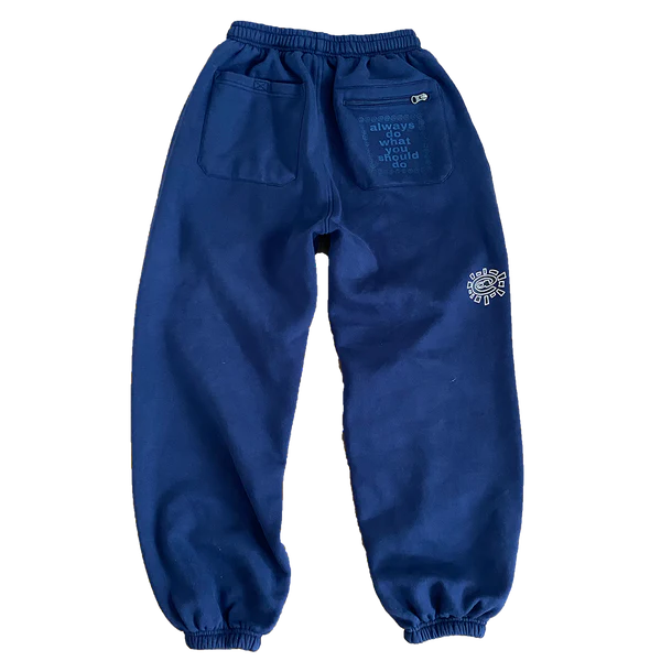 Always Do What You Should Do Sun Navy Relaxed Bottoms