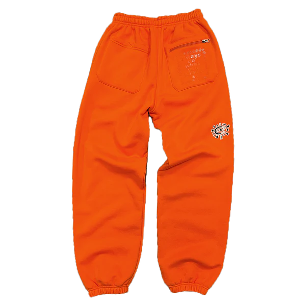 Always Do What You Should Do Sun Orange Embroidered Bottoms