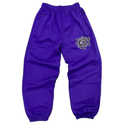 Always Do What You Should Do Sun purple Embroidered Bottoms