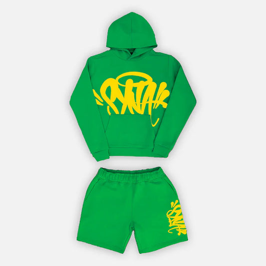 Syna World Green Yellow Hoodie & Shorts